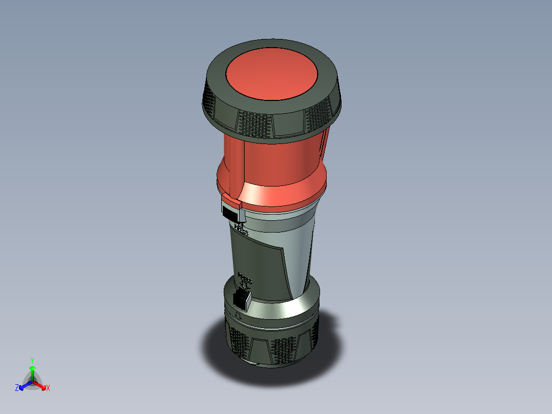 齿式离合器防水接头带参模型SW三维IP67级