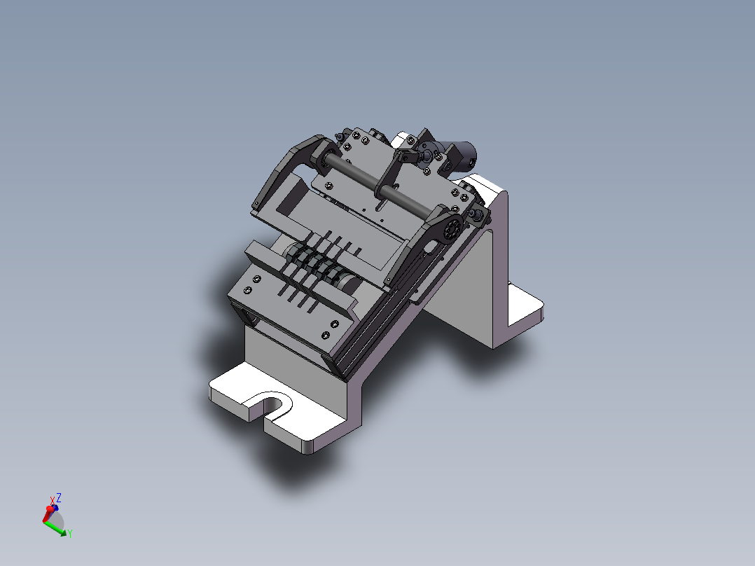 汽车发动机轴承盖铣削分离夹具设计(未上传)正等轴测图