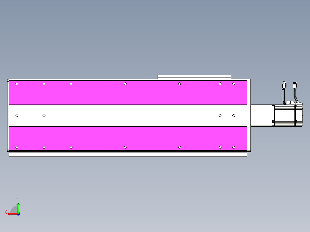 VF丝杆传动-一般环境VF27-Lxx-C-S500-BC-ZP75-C3后视图
