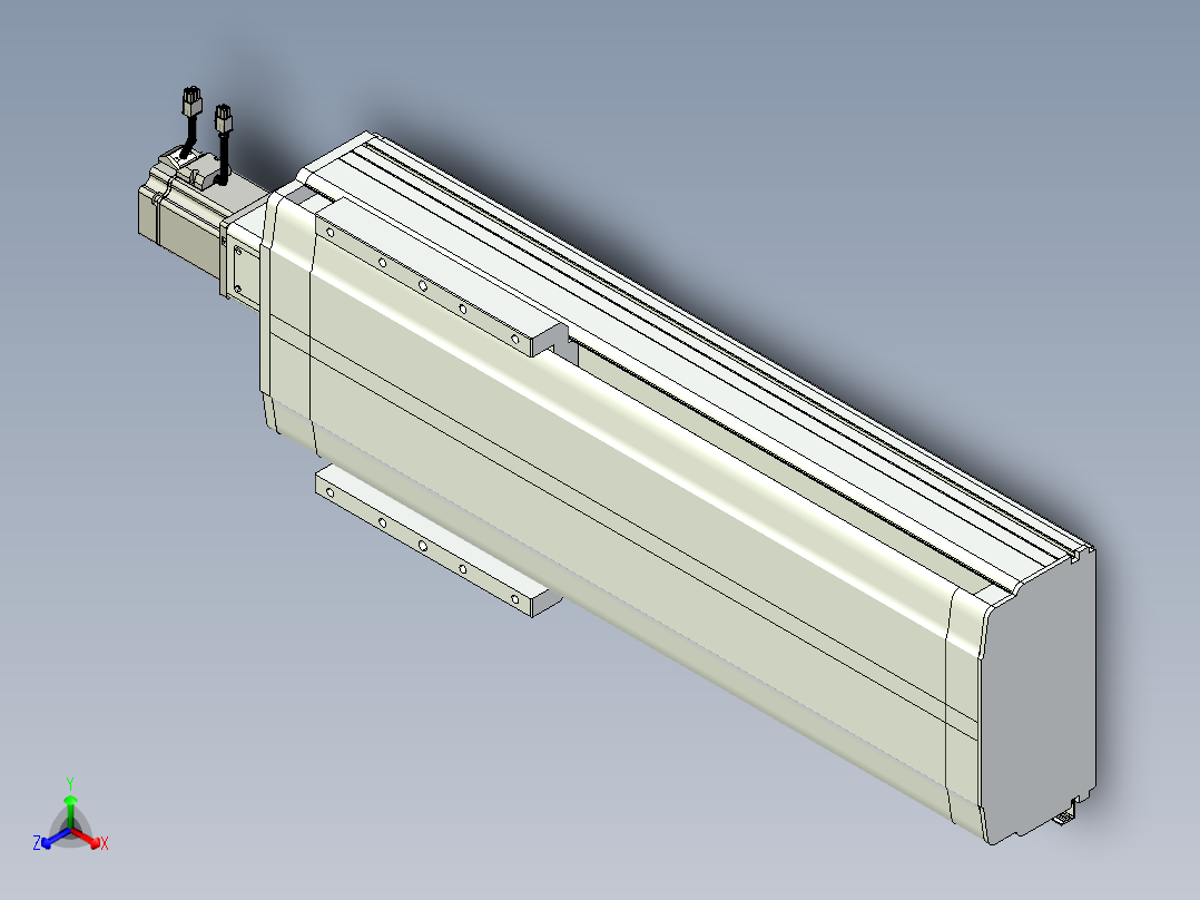 VF丝杆传动-一般环境VF27-Lxx-C-S500-BC-ZP75-C3正等轴测图