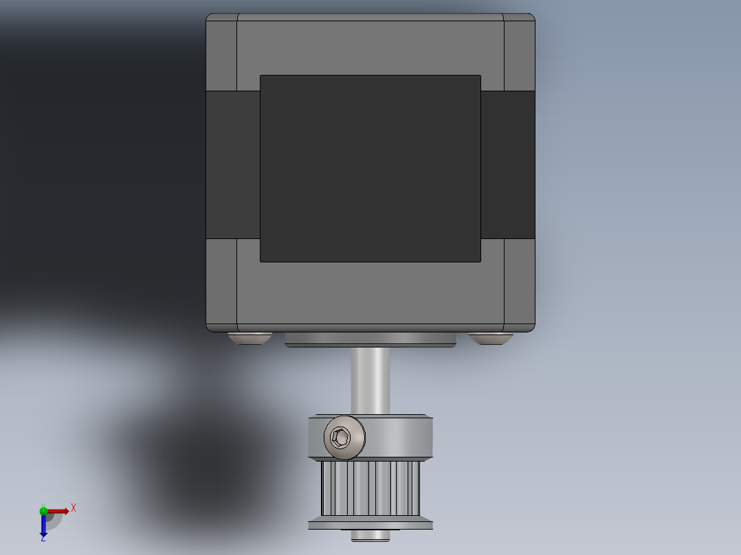 Nema17步进电机 (2)俯视图
