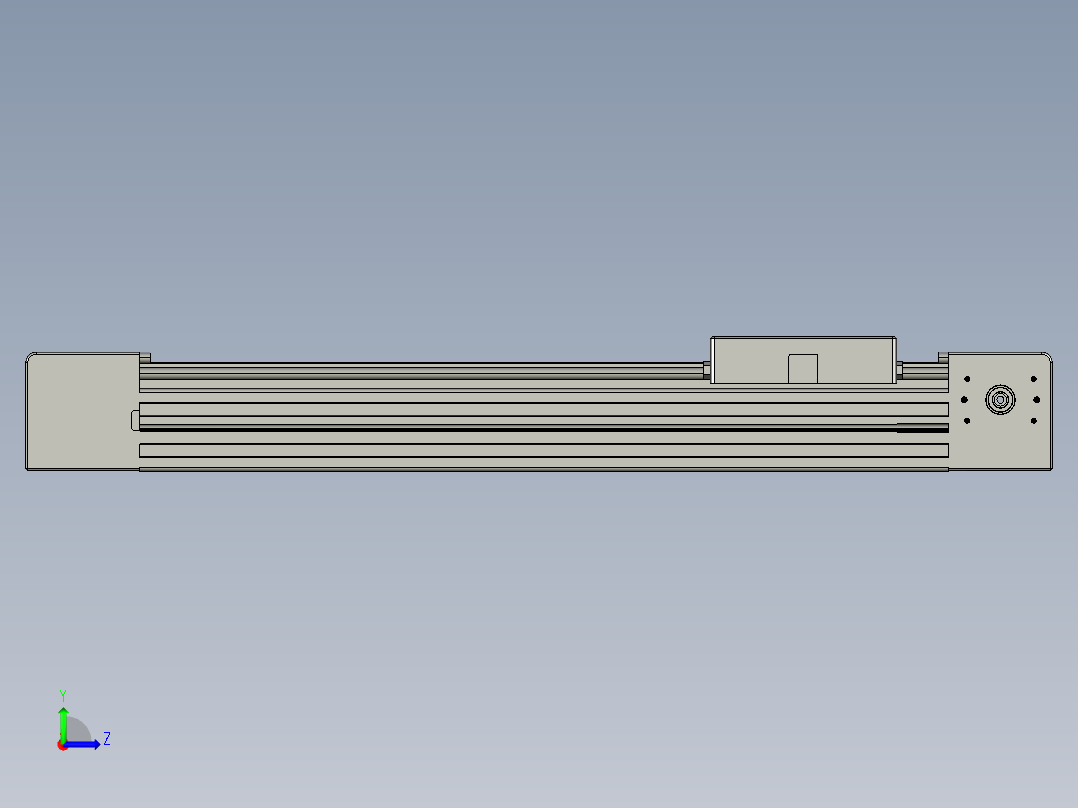 威洛博直线电机模组EB4-L80-S250-光轴左视图