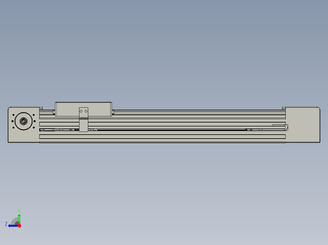 威洛博直线电机模组EB4-L80-S250-光轴右视图