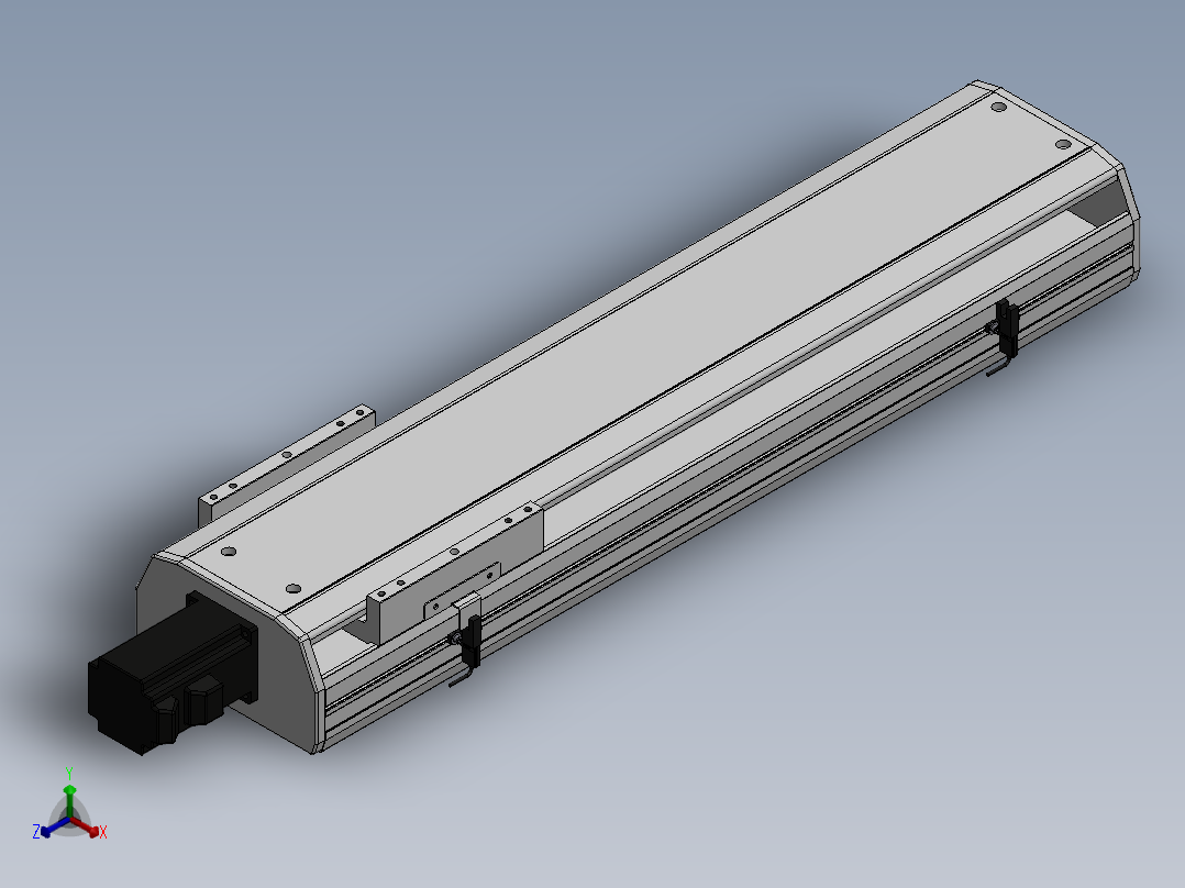 精密模组MY170-T10-500L-BC-P40B-C4-C正等轴测图