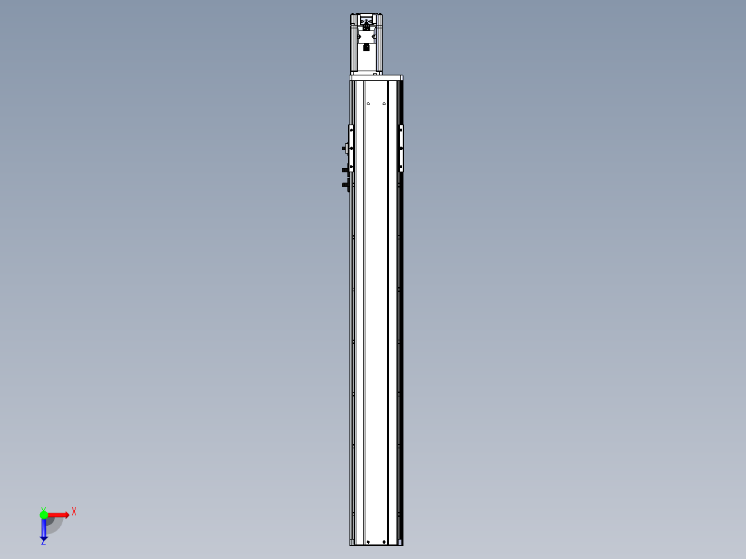 东锦丝杆传动-直线滑台模组DH102-C-L10-S650-BC-P400W-C3俯视图