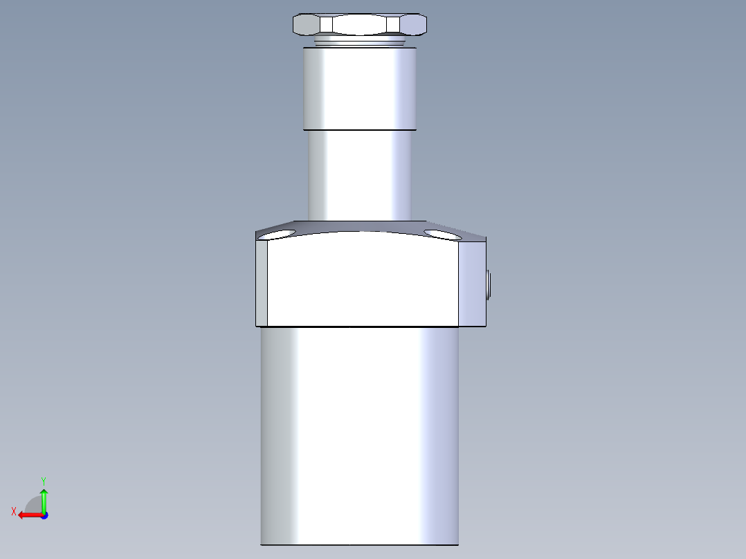 KOSMEKLHA1050-GR-Q30多系列多零件图纸模型后视图