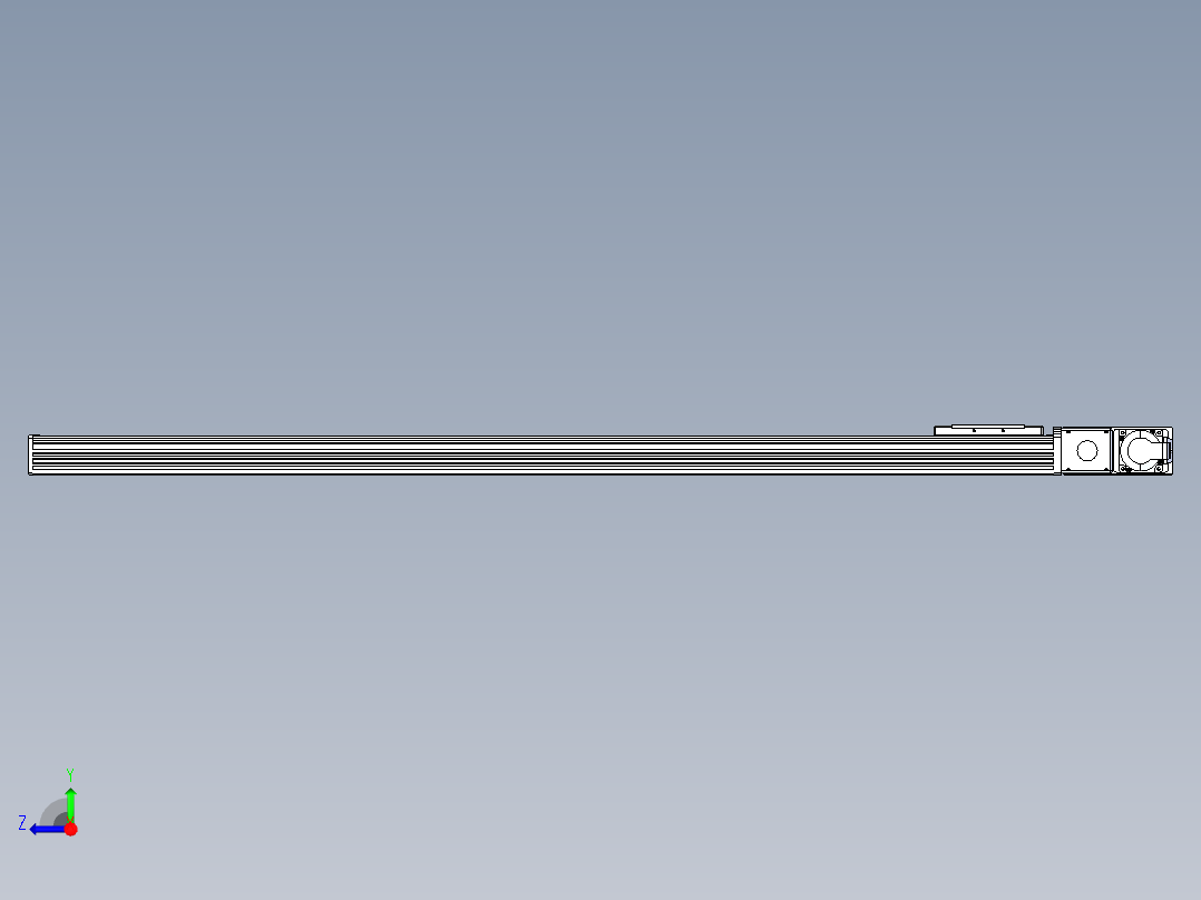 同步带全封闭直线模组TPA-HCB-110D-90-L1200-MR-C-P40-N3右视图