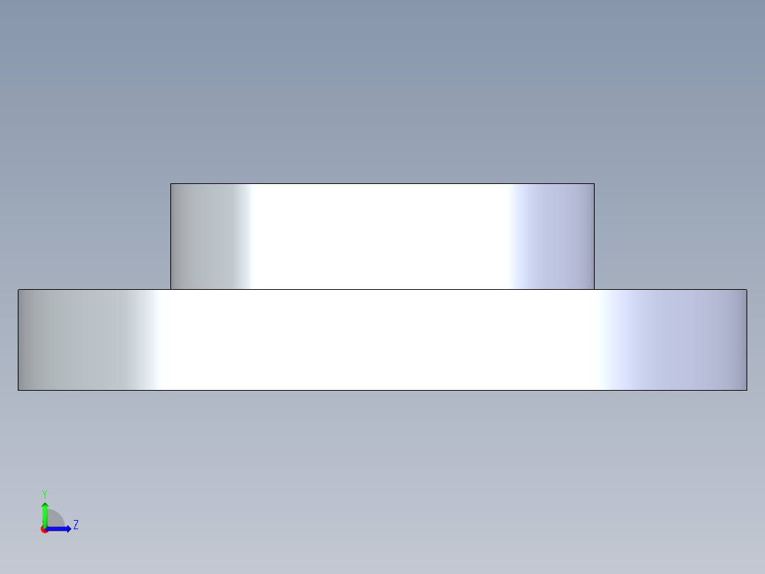 CPVC管件23-Sch80_Flange One-Piece_SOC_9851-040_4in左视图