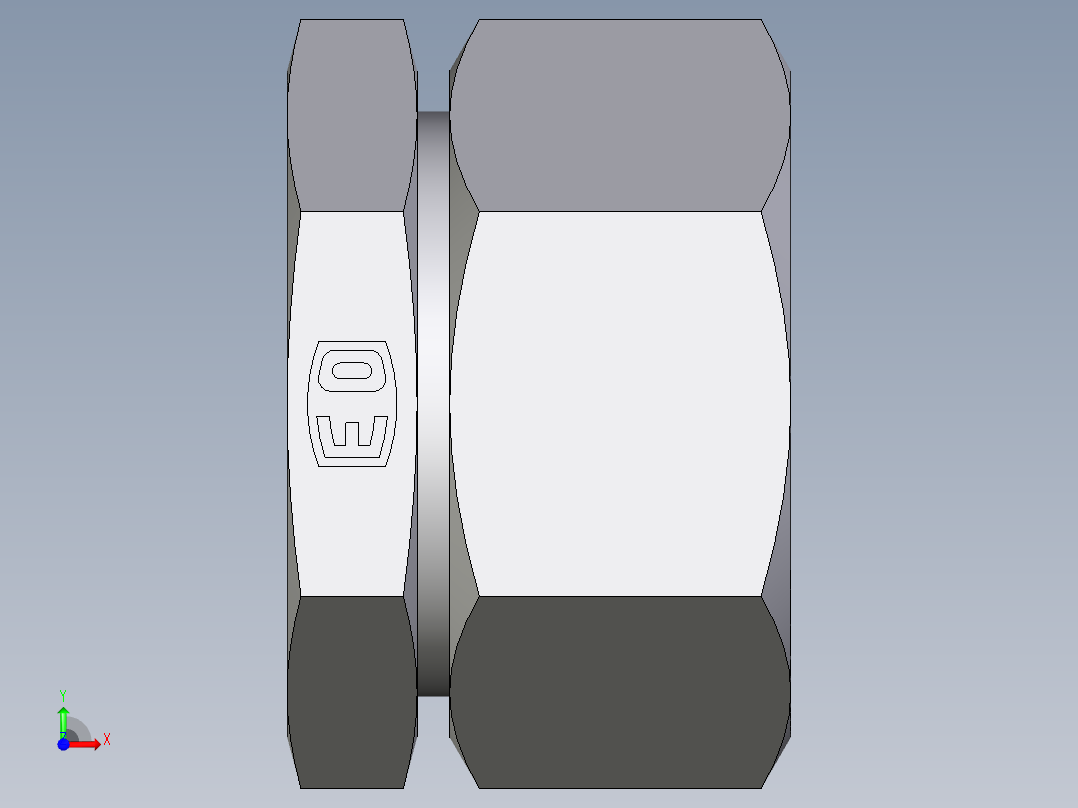 卡套式工业通用硬管接头EO_Blanking_plug_for_tube_ends_ROV28ZL71前视图