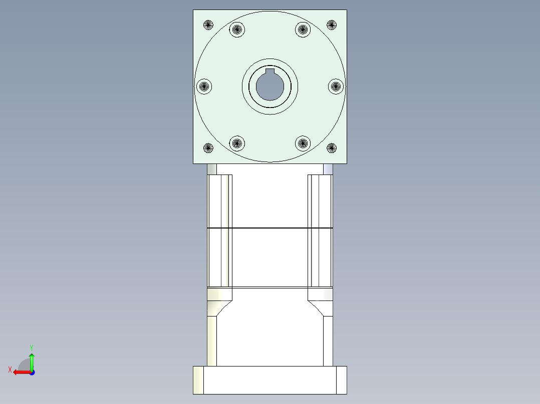 换向器PW110双孔 PGH90-L2 19-95-130-M8后视图