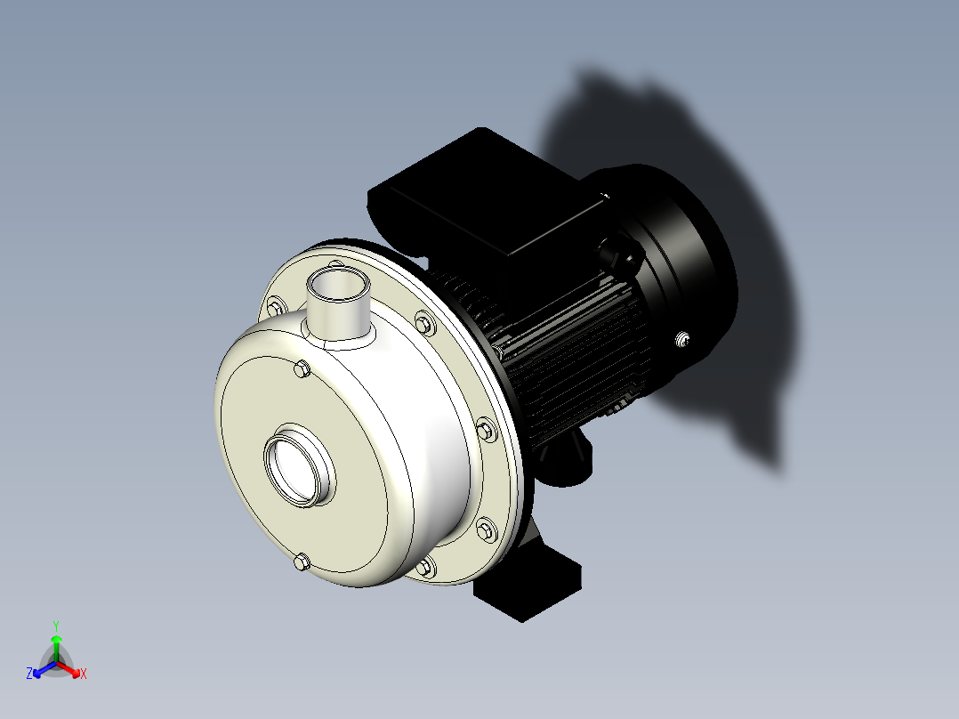 离心泵正等轴测图