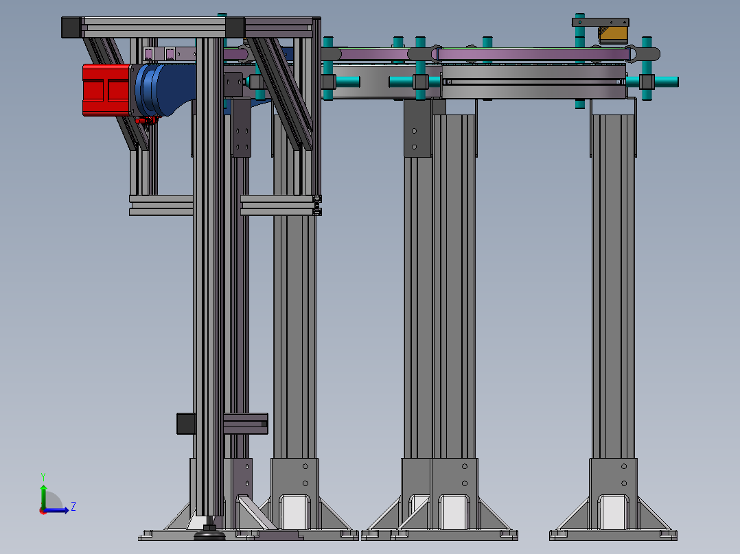2023.02月-柔性输送线sw18可编辑左视图