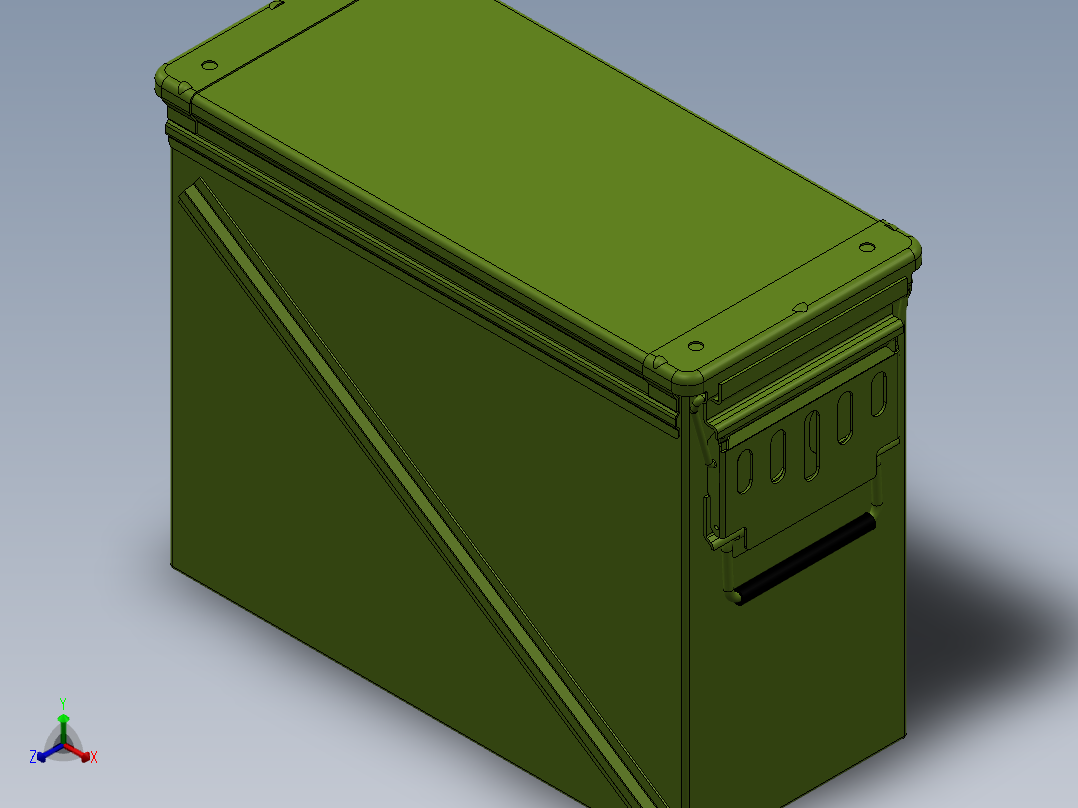 solidworks <span style='color: red'>大</span><span style='color: red'>容量</span>弹箱设计