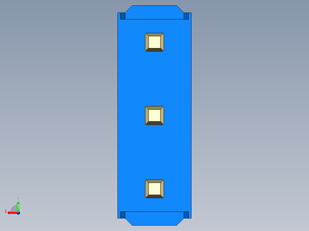 彩色公头100mil（2.54mm）系列-DS1021_blue_3x01p_100mil_Type1_rev1.0后视图