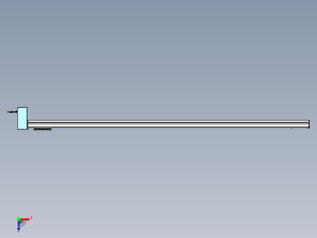 威洛博VBC同步带传动一无尘环境VBC14-L45-S2250-BRD-ZP75-C3俯视图