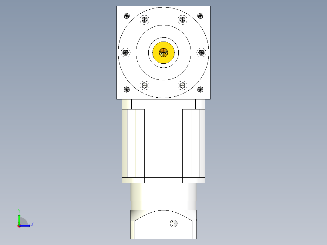 换向器PW170双轴 PLX142-L3 22-110-145-M8.stp左视图