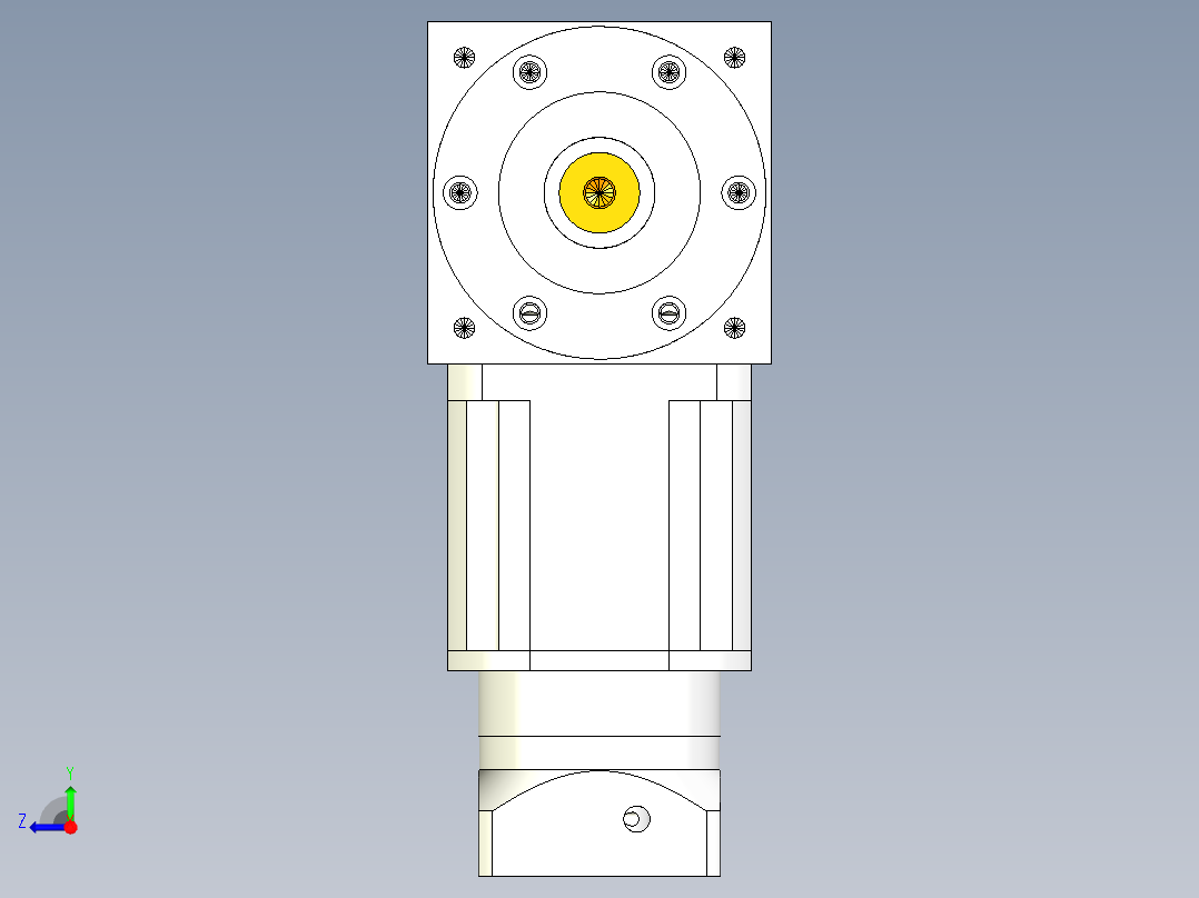 换向器PW170双轴 PLX142-L3 22-110-145-M8.stp右视图