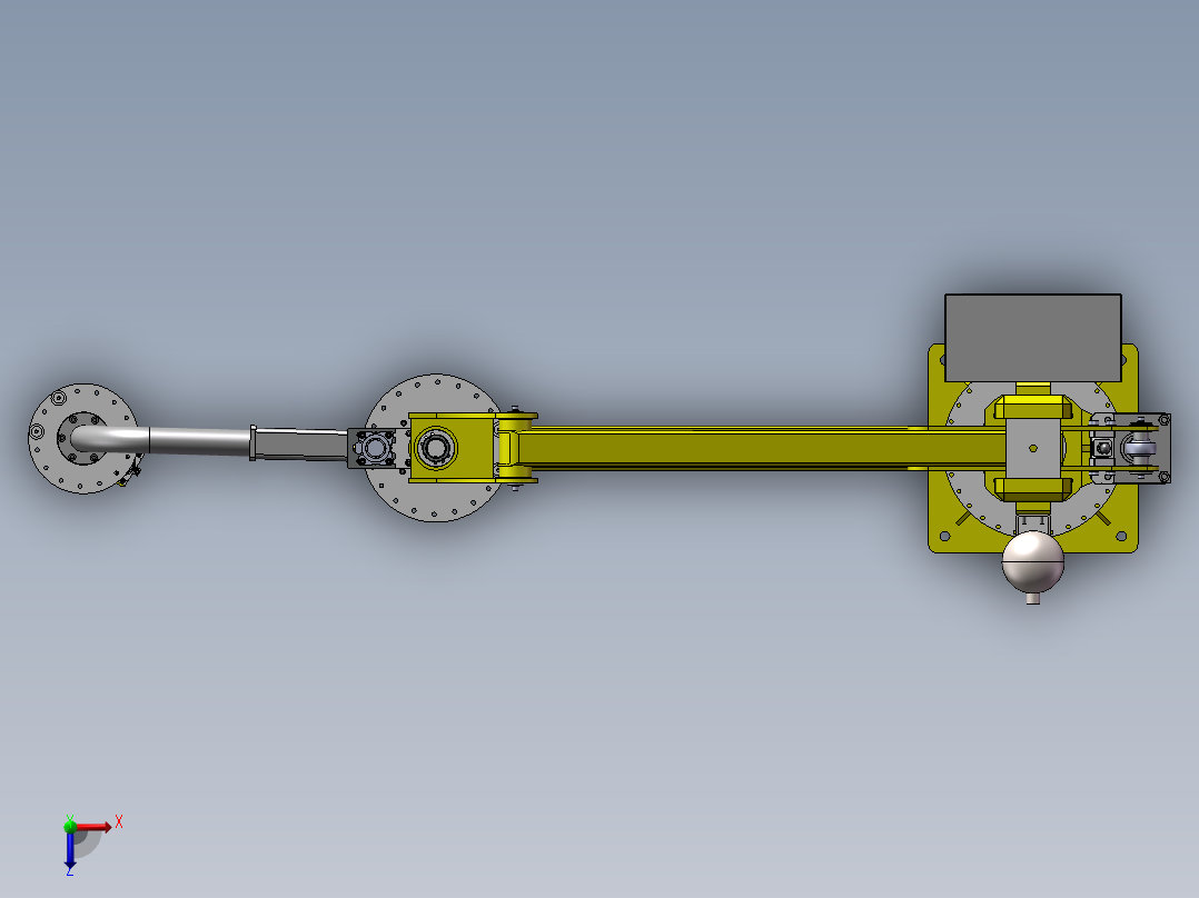 悬臂气动助力吊臂（助力臂助力机械手）406531==25俯视图