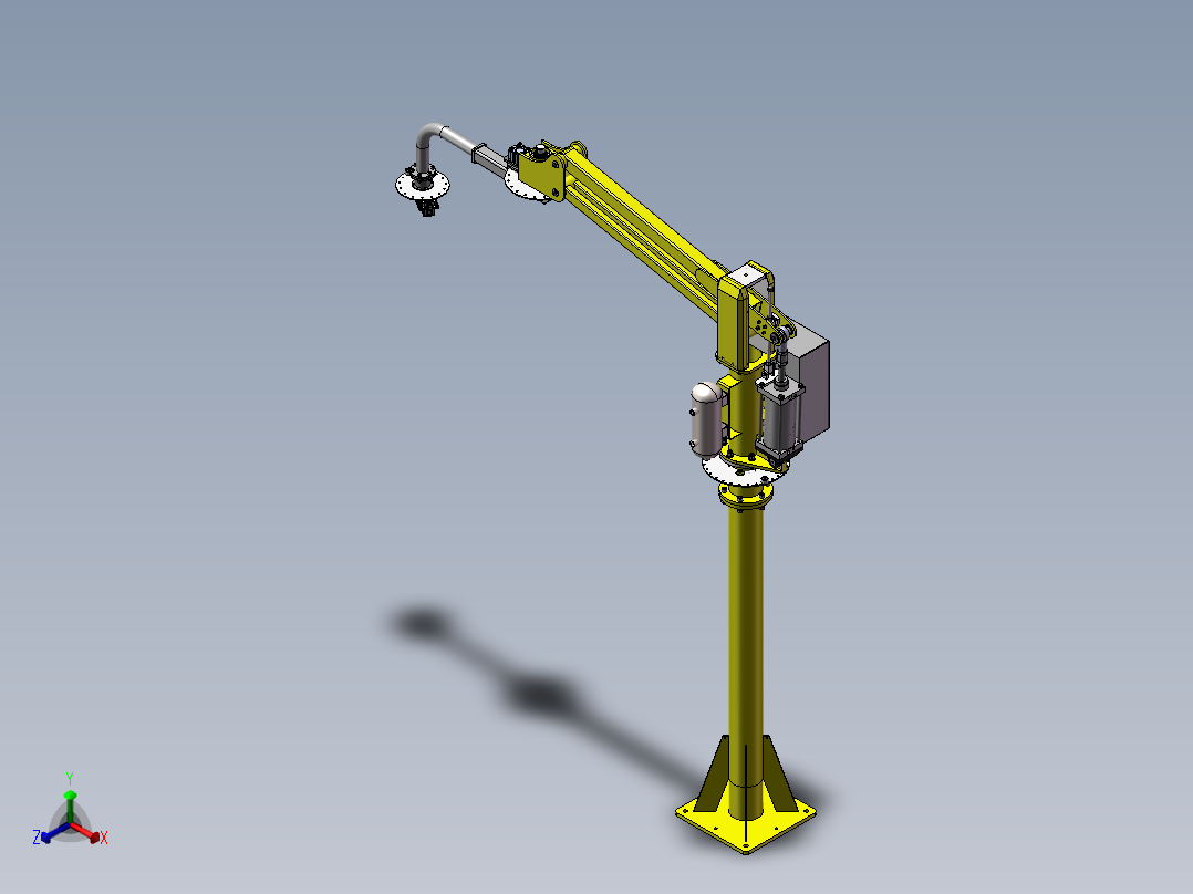 悬臂气动助力吊臂（助力臂助力机械手）406531==25正等轴测图