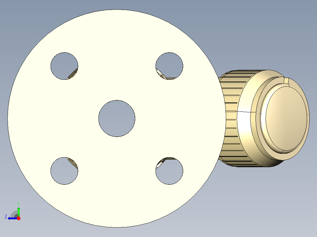 4RVUOM 女性联盟的结束和固定法兰过滤器沉积物，钻ENISO DIN PN10 16右视图