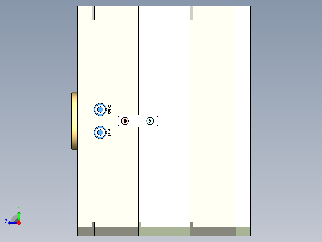 龙鳞配件（注塑模具）右视图