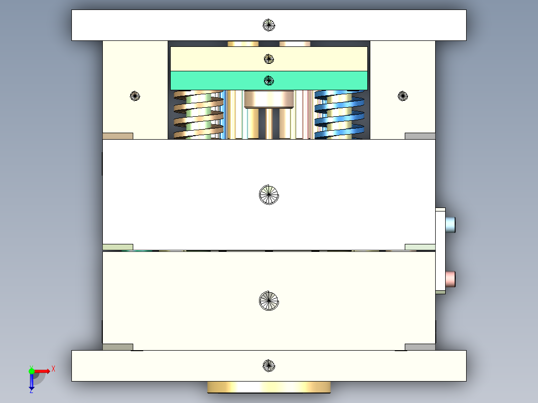 龙鳞配件（注塑模具）俯视图
