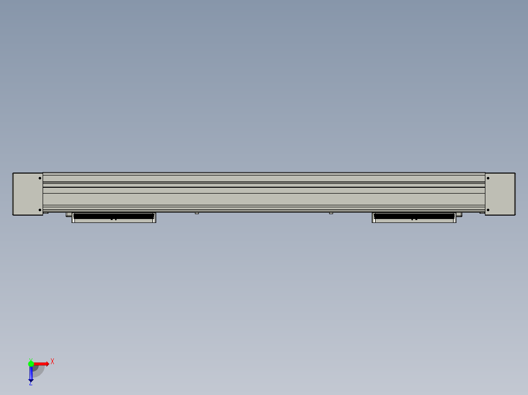 威洛博双电机滑台-VC14D2-S150-BLR-P40-C6俯视图