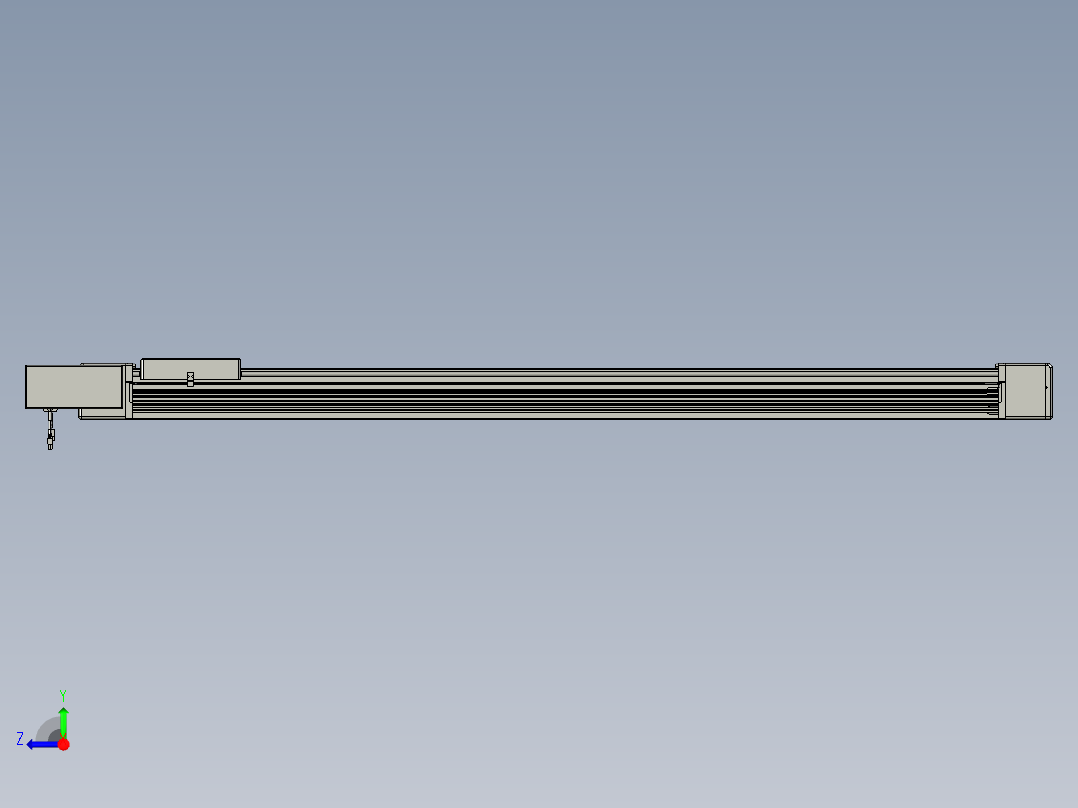 威洛博直线电机模组EB16-L208-S1600-BL-ZP75-MS3-5K右视图