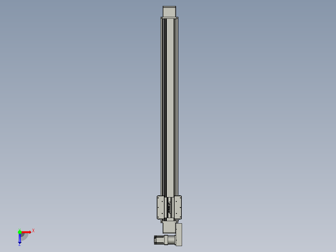 威洛博直线电机模组EB16-L208-S1600-BL-ZP75-MS3-5K俯视图
