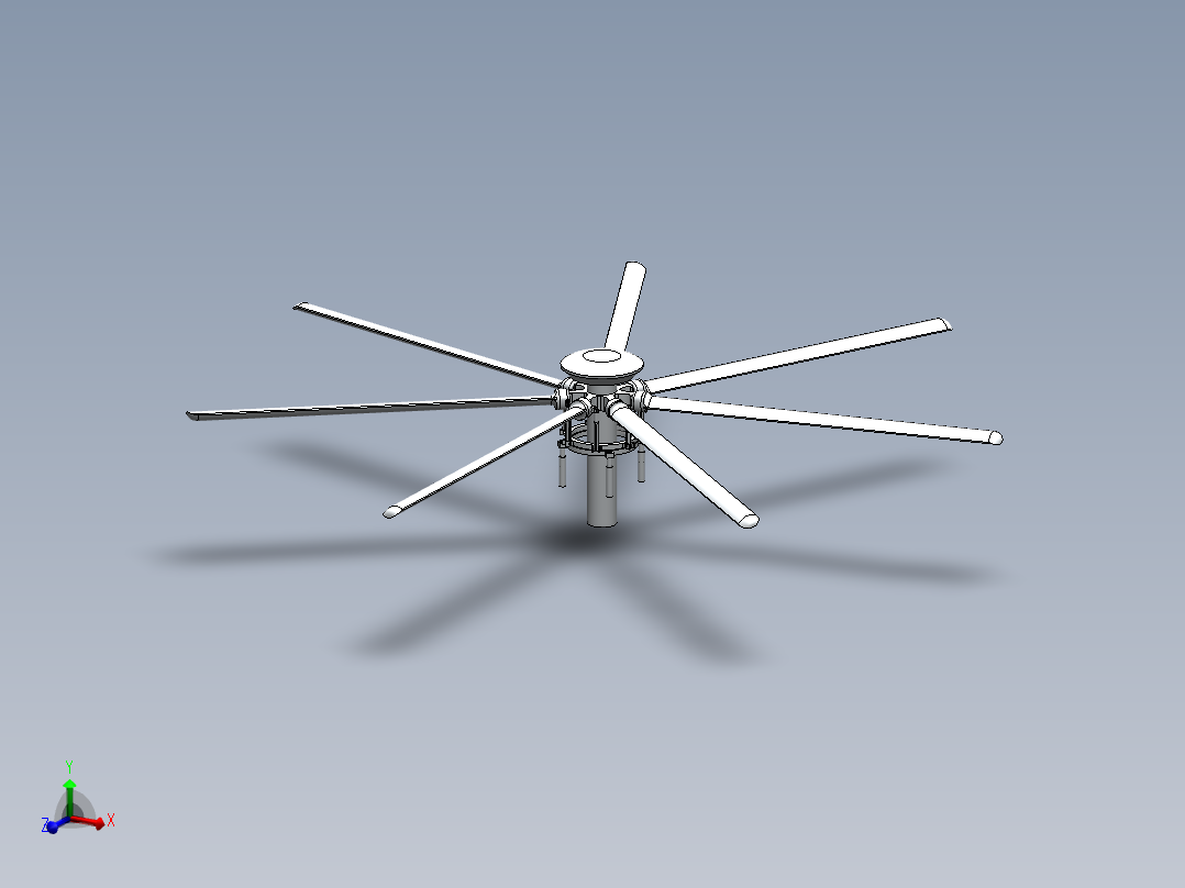 七桨直升机桨叶总成---格式为：SW