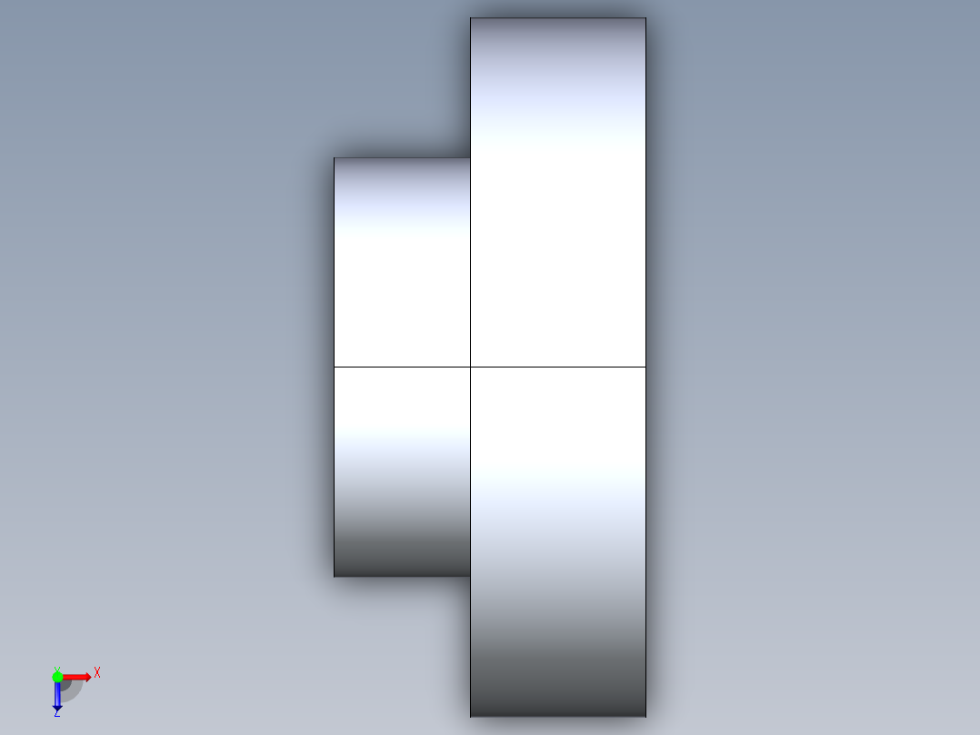 船舶管路系统S18_SeaDrainPLUS_ReducerBushing-SxS_37E187534_4x2in Sea Drain Plus - Reducing Bushing - SxS俯视图