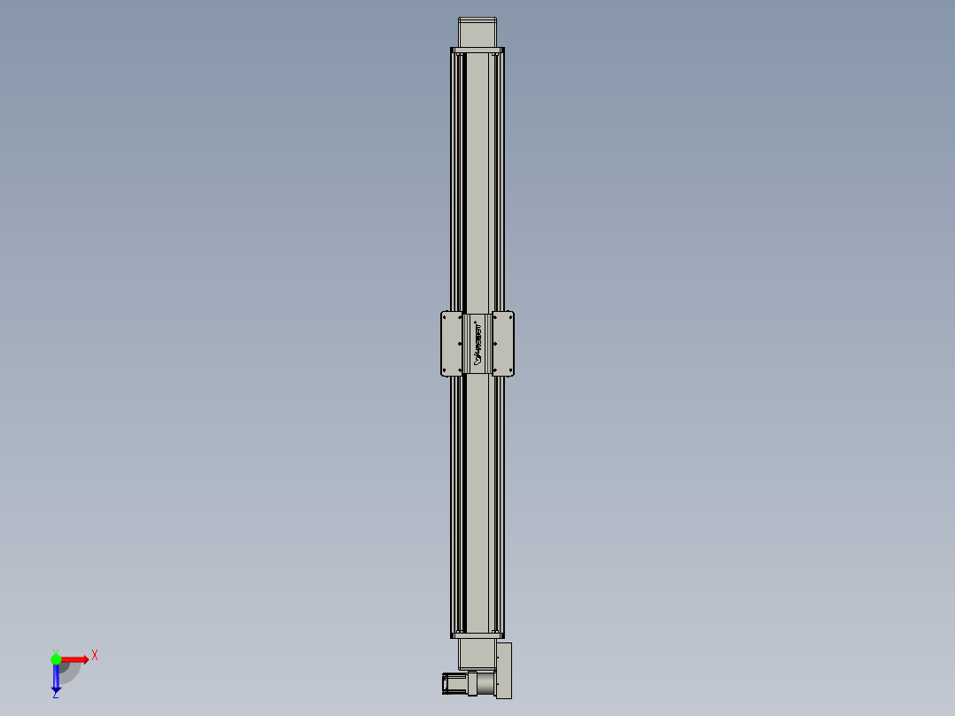 威洛博直线电机模组EB20-L224-S1850-BL-ZP75-MS3-5K俯视图
