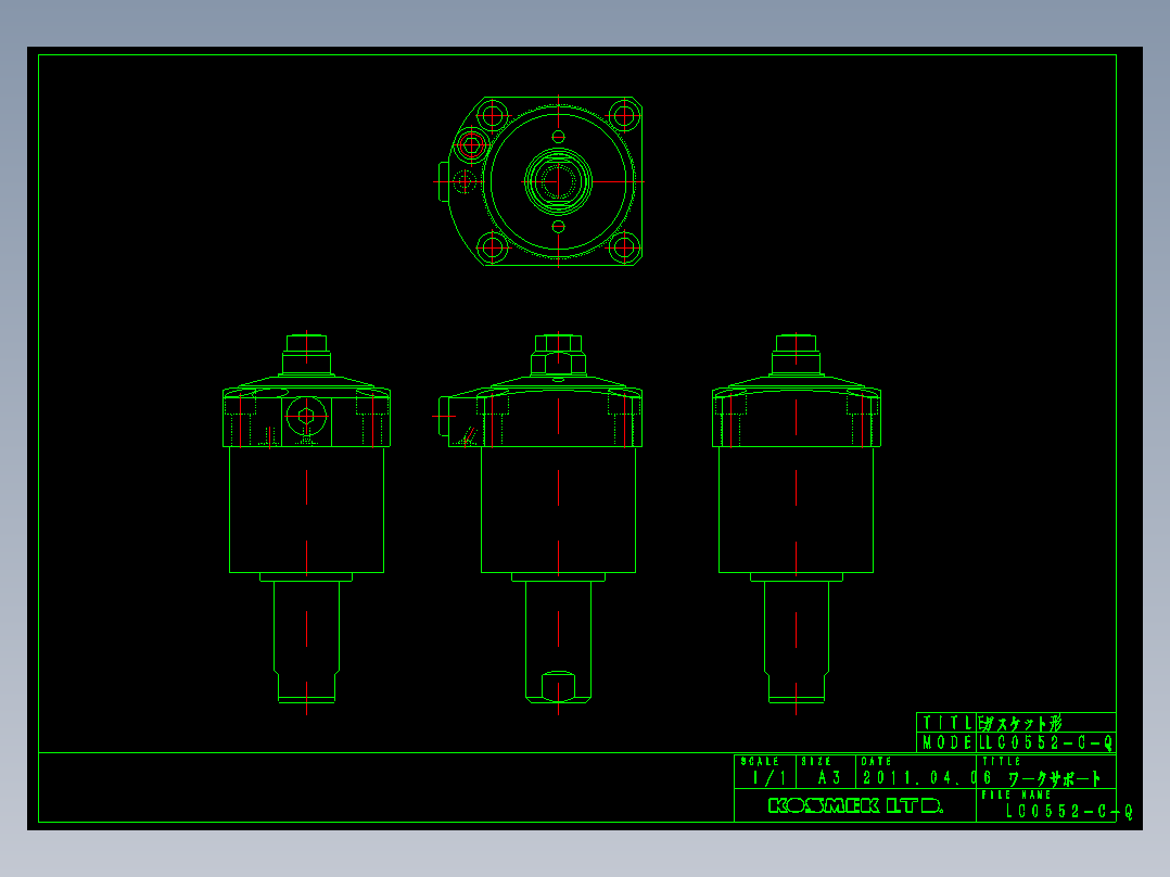 KOSMEKLC0552-C-Q多系列多零件图纸模型多系列多零件图纸模型