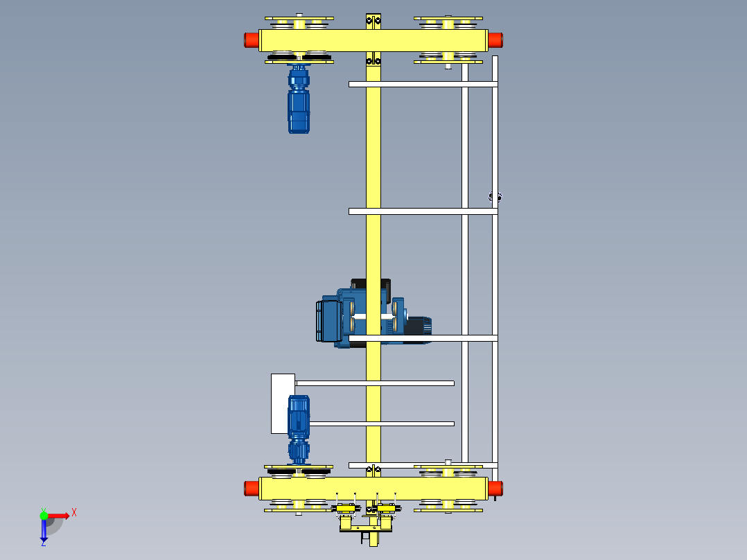 LXT2T-3mh=6m起重机三维模型俯视图