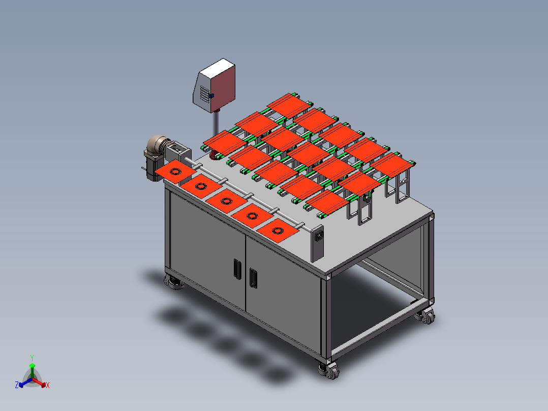 5道翻片机sw18可编辑正等轴测图