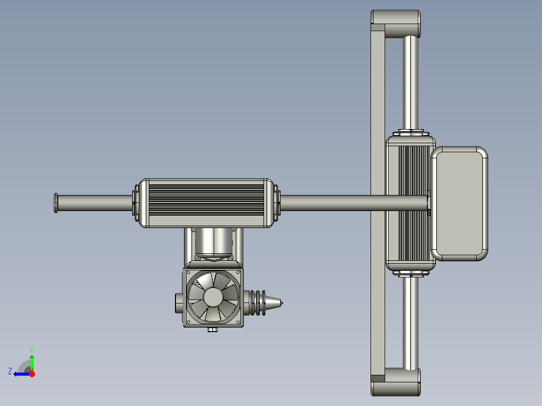 2526小型3D打印机右视图