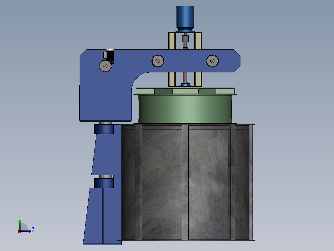 金属热处理炉左视图