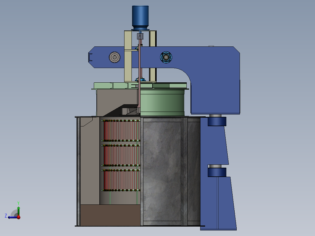 金属热处理炉右视图