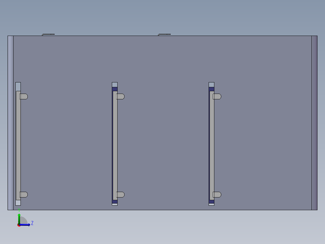 电子机箱结构设计左视图