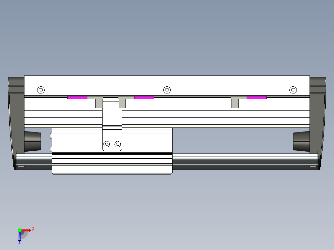 威洛博VL系列3d模型模组VL17E1Y-S100俯视图