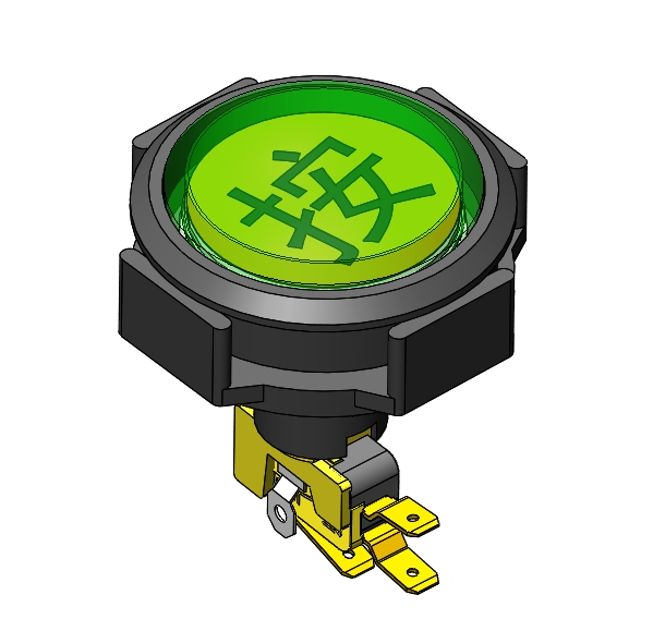 蓝球机游戏机按钮63mm