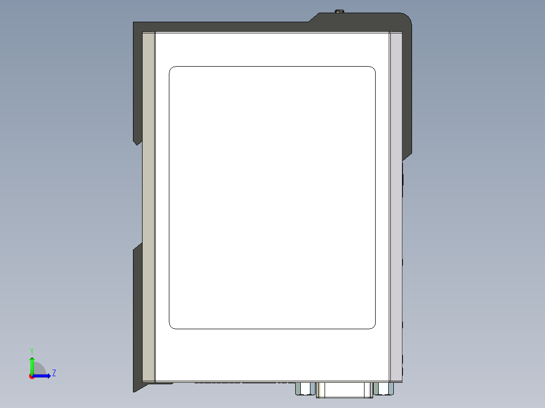 串行设备服务器左视图
