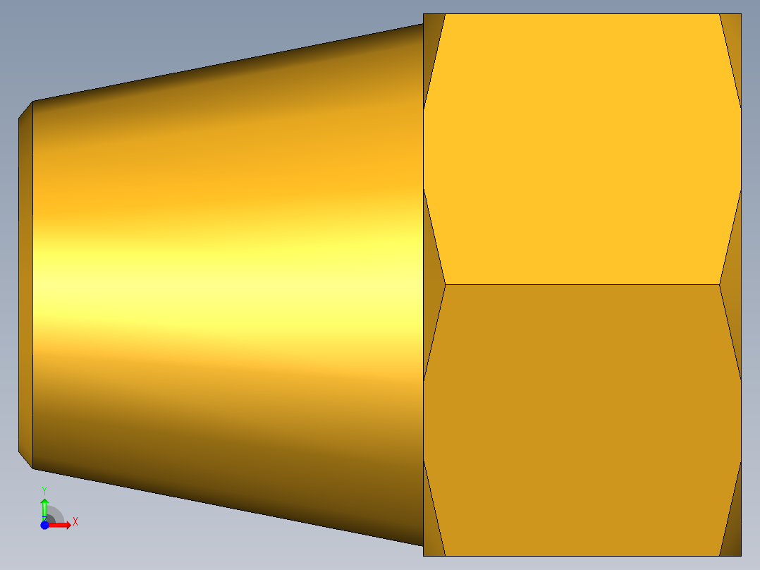 扩口式工业通用硬管接头Short Nut 41FS-2前视图