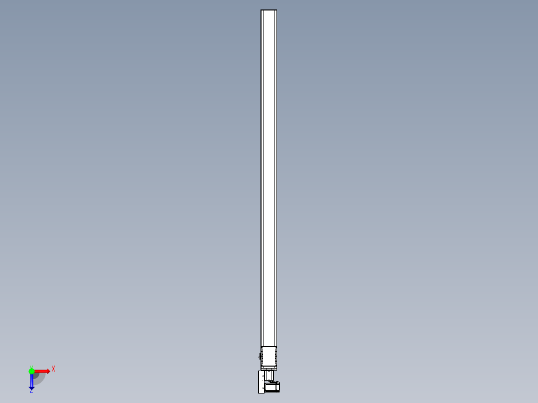 同步带全封闭直线模组TPA-HCB-105D-90-L2150-ML-C-P20-N3俯视图