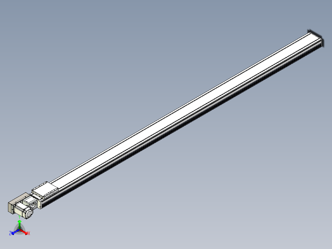 同步带全封闭直线模组TPA-HCB-105D-90-L2150-ML-C-P20-N3正等轴测图