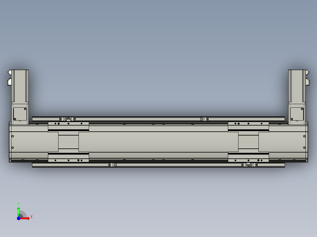 威洛博双电机滑台-VBF14S2-L100-S450-BLR-P40-C6前视图