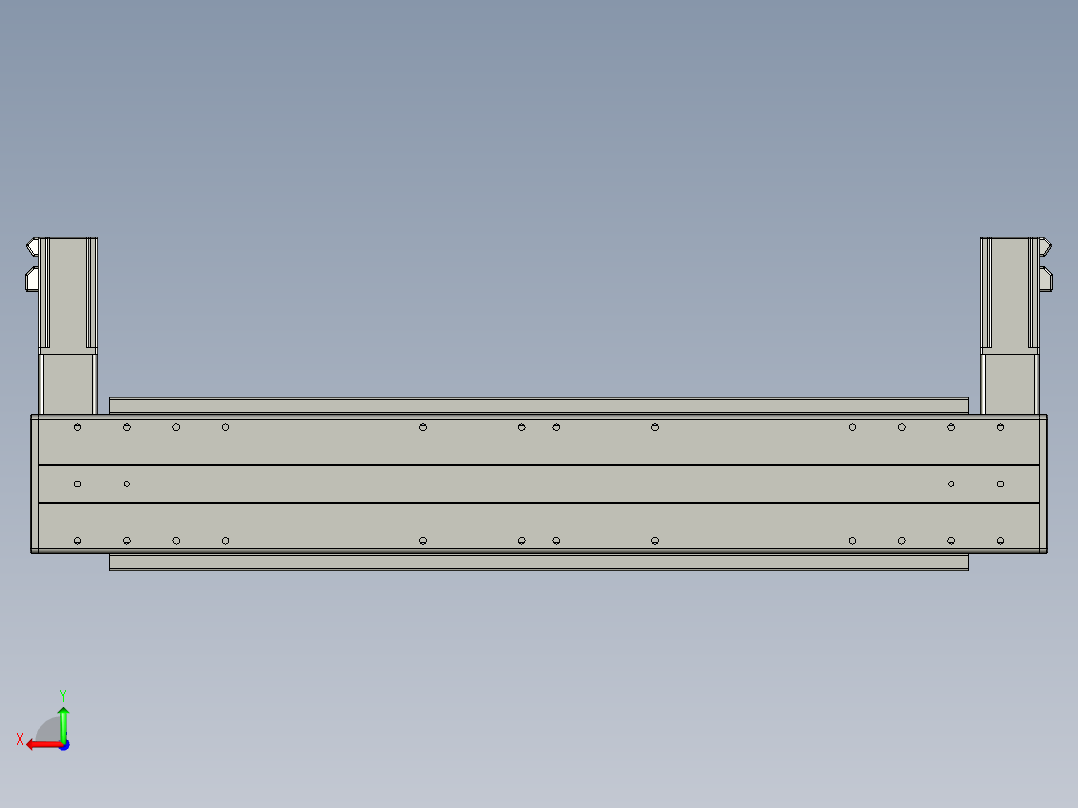 威洛博双电机滑台-VBF14S2-L100-S450-BLR-P40-C6后视图