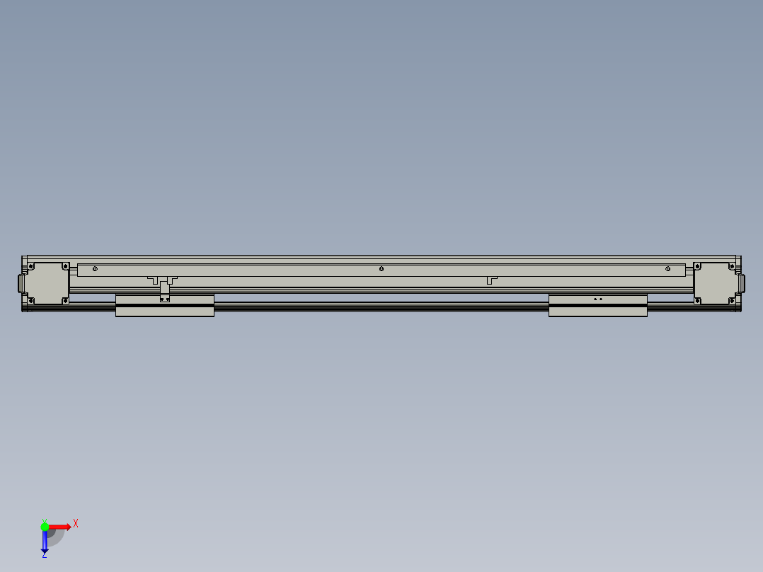 威洛博双电机滑台-VBF14S2-L100-S450-BLR-P40-C6俯视图