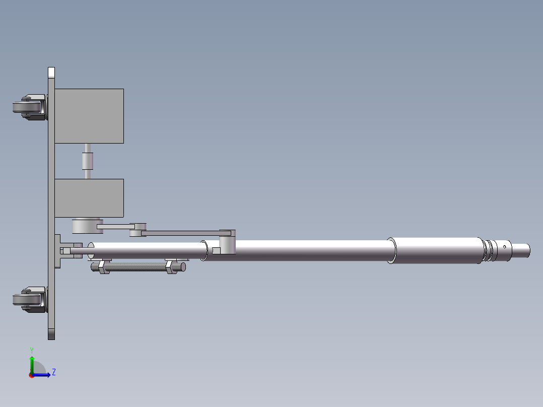 红枣采收设备左视图