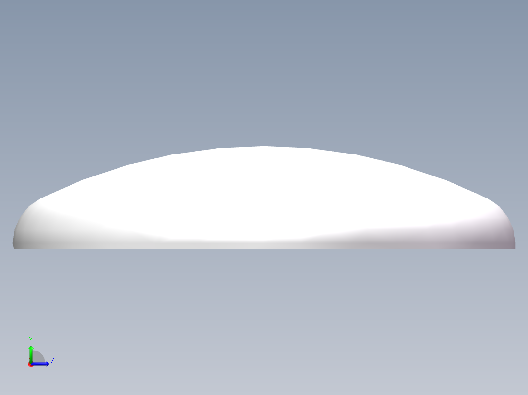 THB碟形封头DN3600左视图